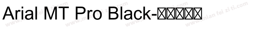 Arial MT Pro Black字体转换